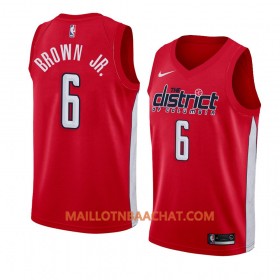 Maillot NBA Washington Wizards Troy Brown Jr. 6 2018-19 Nike Rouge Swingman - Homme
